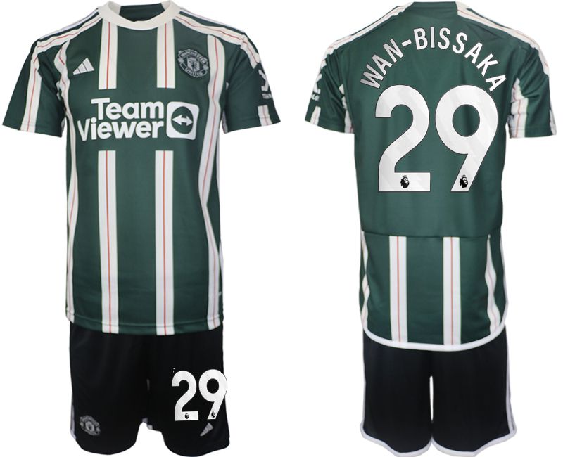 Men 2023-2024 Club Manchester United away green #29 Soccer Jersey